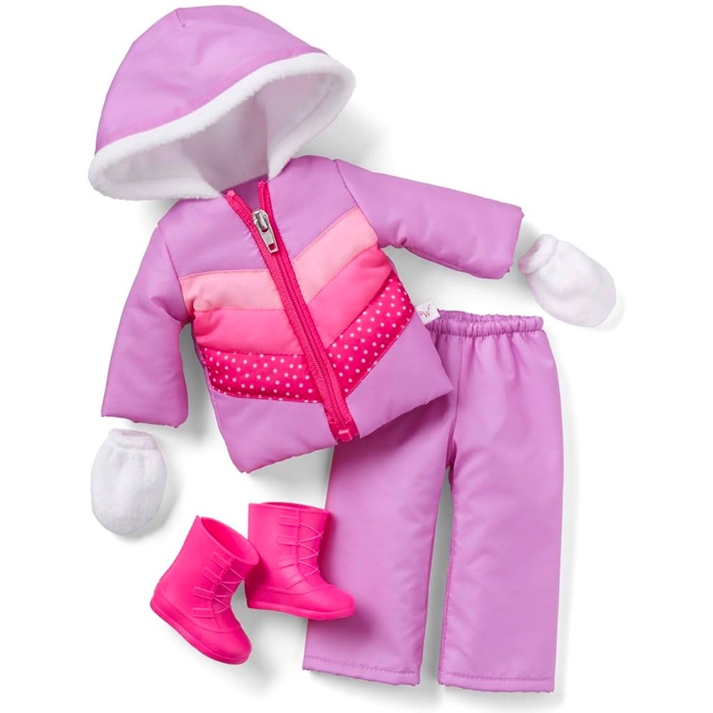 Pink Doll Winter Outfit Set